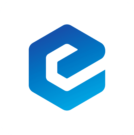 eCash Square Icon white-blue-gradient