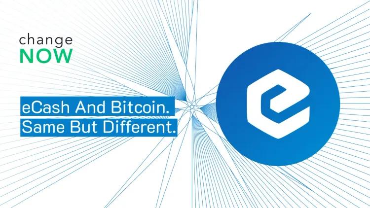 eCash and Bitcoin. Same but Different