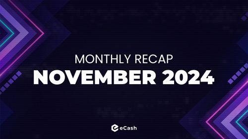 eCash Monthly Recap - November 2024