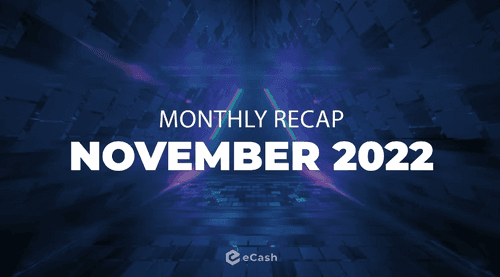 eCash Monthly Recap - November 2022